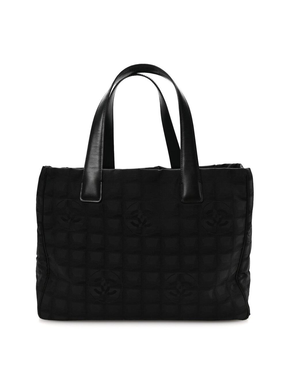 Chanel Nylon Medium Travel Tote Black #368160C65B